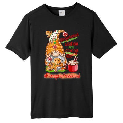 Christmas Gnome Cookies Paraprofessional Coffee Latte Xmas Tall Fusion ChromaSoft Performance T-Shirt