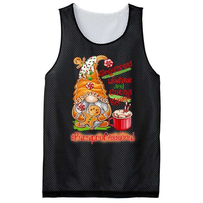 Christmas Gnome Cookies Paraprofessional Coffee Latte Xmas Mesh Reversible Basketball Jersey Tank