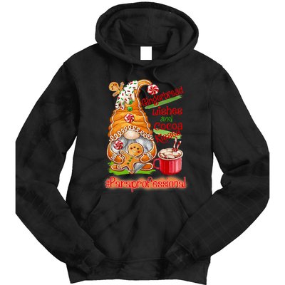 Christmas Gnome Cookies Paraprofessional Coffee Latte Xmas Tie Dye Hoodie