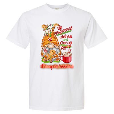 Christmas Gnome Cookies Paraprofessional Coffee Latte Xmas Garment-Dyed Heavyweight T-Shirt