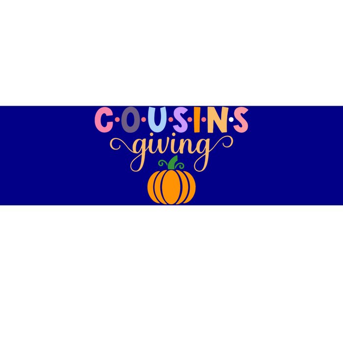 Cousins Giving Cute Pumpkin Cousin Crew Thanksgiving Family Great Gift Bumper Sticker