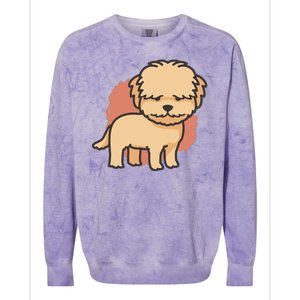 Cute Goldendoodle Dog Colorblast Crewneck Sweatshirt