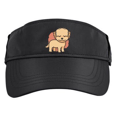 Cute Goldendoodle Dog Adult Drive Performance Visor