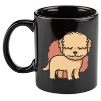 Cute Goldendoodle Dog 11oz C Handle Ceramic Mug