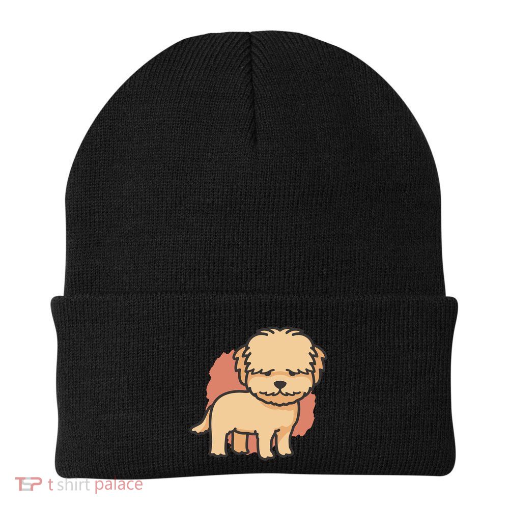 Cute Goldendoodle Dog Knit Cap Winter Beanie