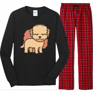 Cute Goldendoodle Dog Long Sleeve Pajama Set