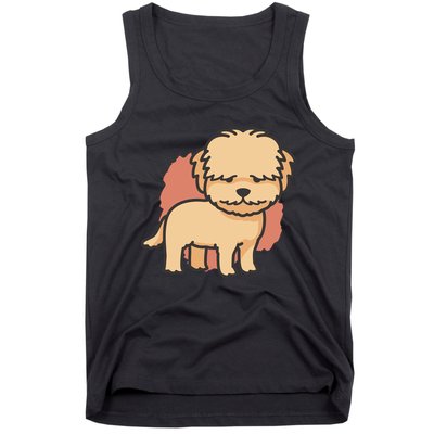 Cute Goldendoodle Dog Tank Top
