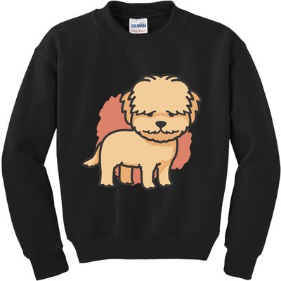 Cute Goldendoodle Dog Kids Sweatshirt