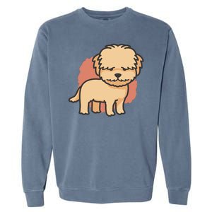 Cute Goldendoodle Dog Garment-Dyed Sweatshirt