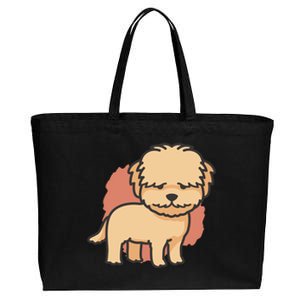 Cute Goldendoodle Dog Cotton Canvas Jumbo Tote