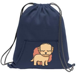 Cute Goldendoodle Dog Sweatshirt Cinch Pack Bag