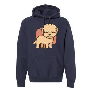 Cute Goldendoodle Dog Premium Hoodie