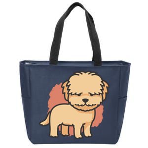 Cute Goldendoodle Dog Zip Tote Bag