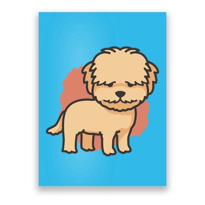 Cute Goldendoodle Dog Poster