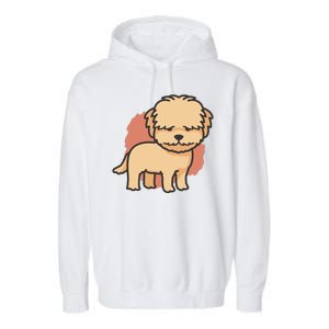 Cute Goldendoodle Dog Garment-Dyed Fleece Hoodie