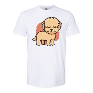 Cute Goldendoodle Dog Softstyle CVC T-Shirt