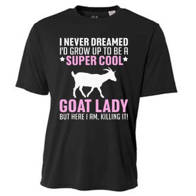 Cool Goat Design For Wo Farmer Farming Goat Lover Cooling Performance Crew T-Shirt