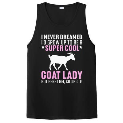 Cool Goat Design For Wo Farmer Farming Goat Lover PosiCharge Competitor Tank