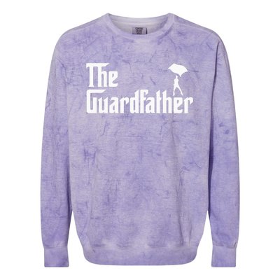 Color Guard Dad Marching Band Colorguard The Guardfather Colorblast Crewneck Sweatshirt