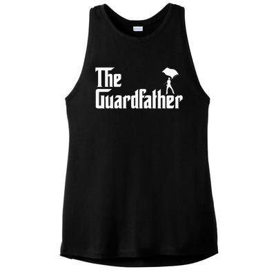 Color Guard Dad Marching Band Colorguard The Guardfather Ladies PosiCharge Tri-Blend Wicking Tank