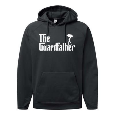 Color Guard Dad Marching Band Colorguard The Guardfather Performance Fleece Hoodie