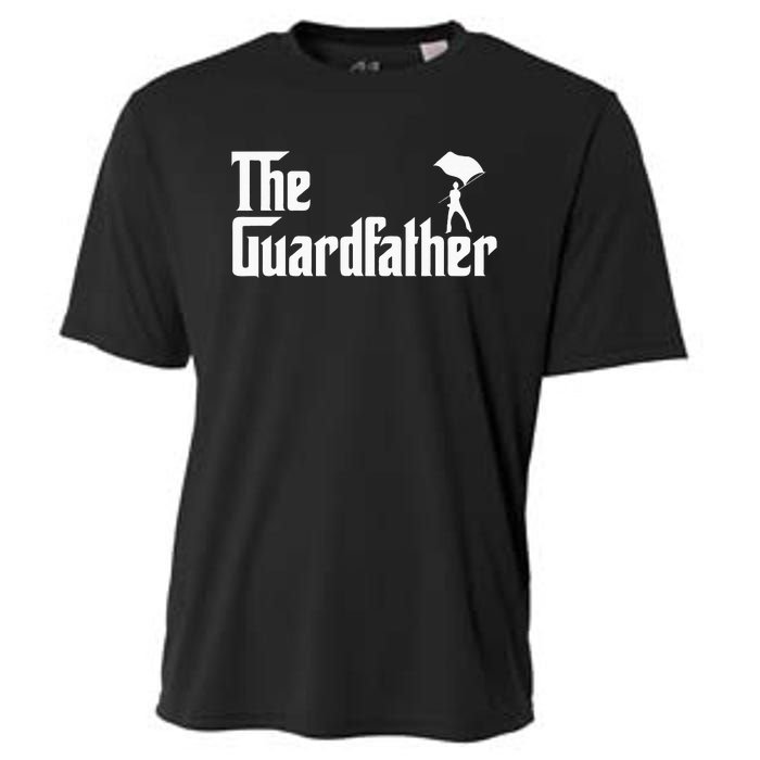 Color Guard Dad Marching Band Colorguard The Guardfather Cooling Performance Crew T-Shirt