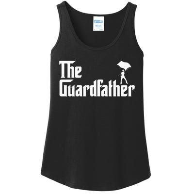 Color Guard Dad Marching Band Colorguard The Guardfather Ladies Essential Tank