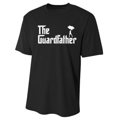 Color Guard Dad Marching Band Colorguard The Guardfather Performance Sprint T-Shirt