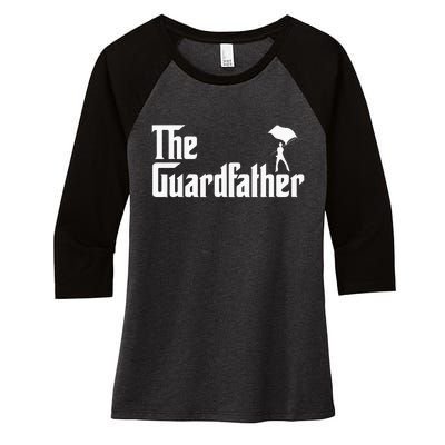 Color Guard Dad Marching Band Colorguard The Guardfather Women's Tri-Blend 3/4-Sleeve Raglan Shirt