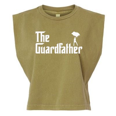 Color Guard Dad Marching Band Colorguard The Guardfather Garment-Dyed Women's Muscle Tee