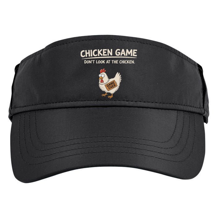 Chicken Game DonT Look At The Chicken Adult Drive Performance Visor
