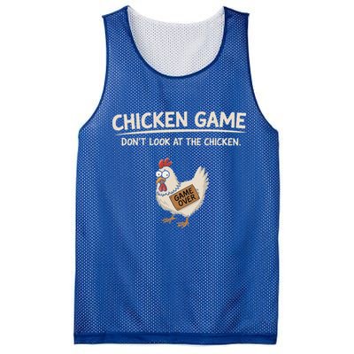 Chicken Game DonT Look At The Chicken Mesh Reversible Basketball Jersey Tank