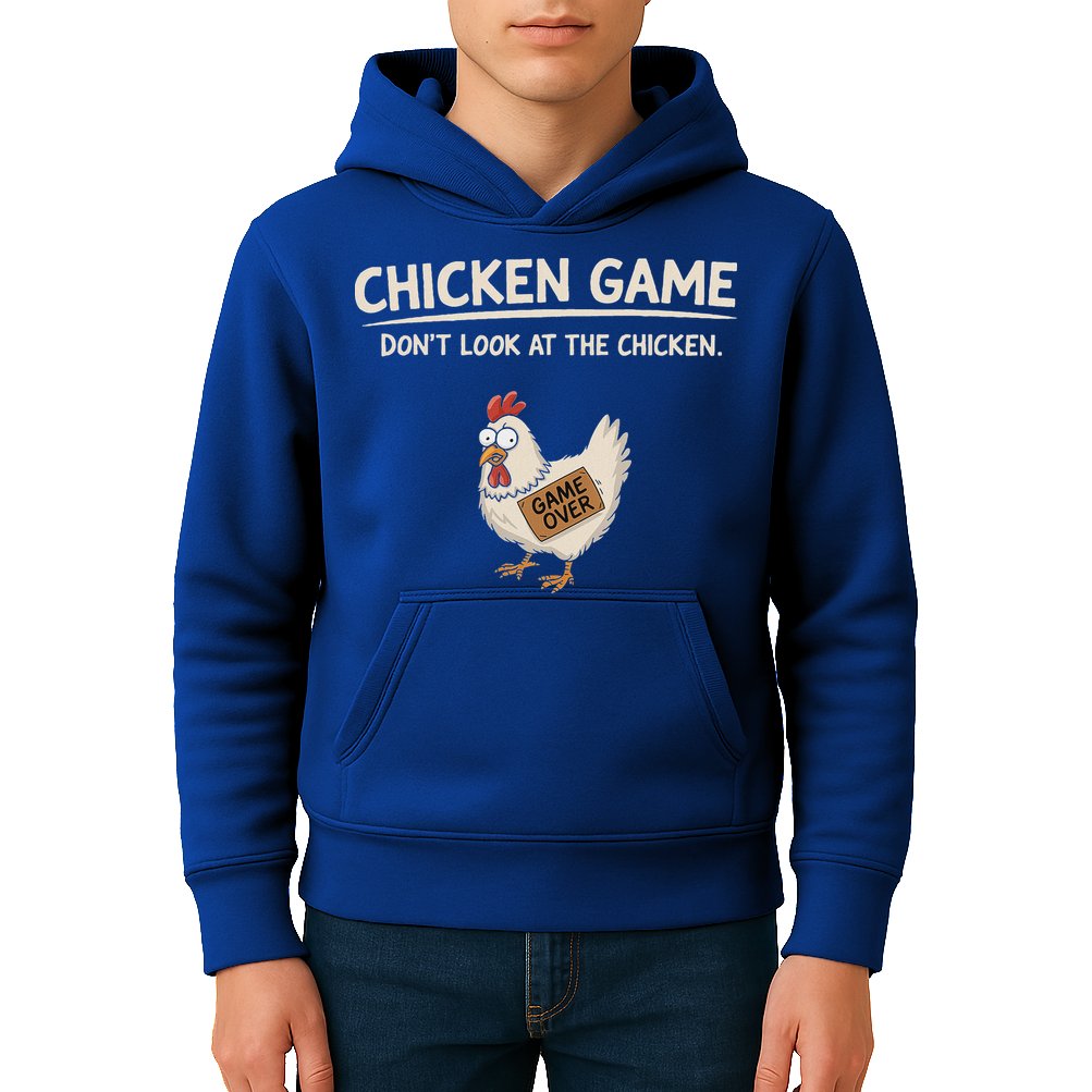Chicken Game DonT Look At The Chicken Kids Hoodie
