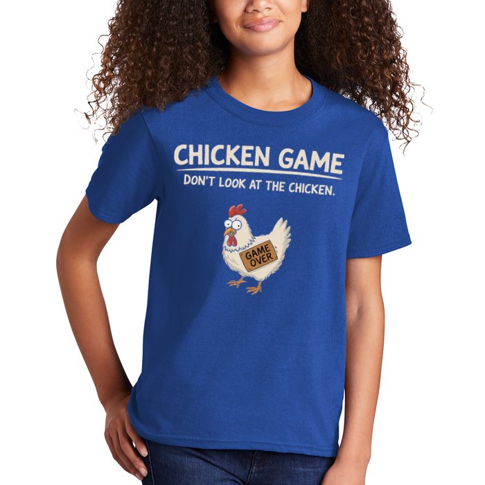 Chicken Game DonT Look At The Chicken Kids T-Shirt