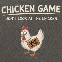 Chicken Game DonT Look At The Chicken Cotton Canvas Backpack