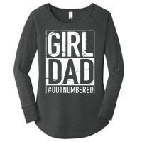 Cool Girl Dad For Men Father Super Proud Dad Outnumbered Dad Women's Perfect Tri Tunic Long Sleeve Shirt