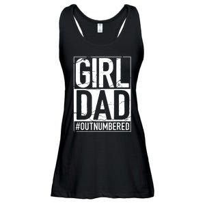 Cool Girl Dad For Men Father Super Proud Dad Outnumbered Dad Ladies Essential Flowy Tank