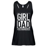 Cool Girl Dad For Men Father Super Proud Dad Outnumbered Dad Ladies Essential Flowy Tank