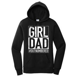 Cool Girl Dad For Men Father Super Proud Dad Outnumbered Dad Women's Pullover Hoodie