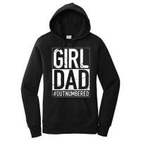 Cool Girl Dad For Men Father Super Proud Dad Outnumbered Dad Women's Pullover Hoodie