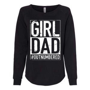 Cool Girl Dad For Men Father Super Proud Dad Outnumbered Dad Womens California Wash Sweatshirt