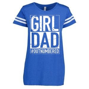 Cool Girl Dad For Men Father Super Proud Dad Outnumbered Dad Enza Ladies Jersey Football T-Shirt