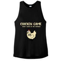 Chicken Game Dont Look At The Chicken Funny Ladies PosiCharge Tri-Blend Wicking Tank