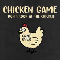 Chicken Game Dont Look At The Chicken Funny 7 Panel Mesh Trucker Snapback Hat
