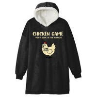 Chicken Game Dont Look At The Chicken Funny Hooded Wearable Blanket