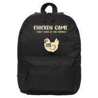 Chicken Game Dont Look At The Chicken Funny 16 in Basic Backpack