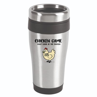 Chicken Game Dont Look At The Chicken Funny 16oz Travel Tumbler