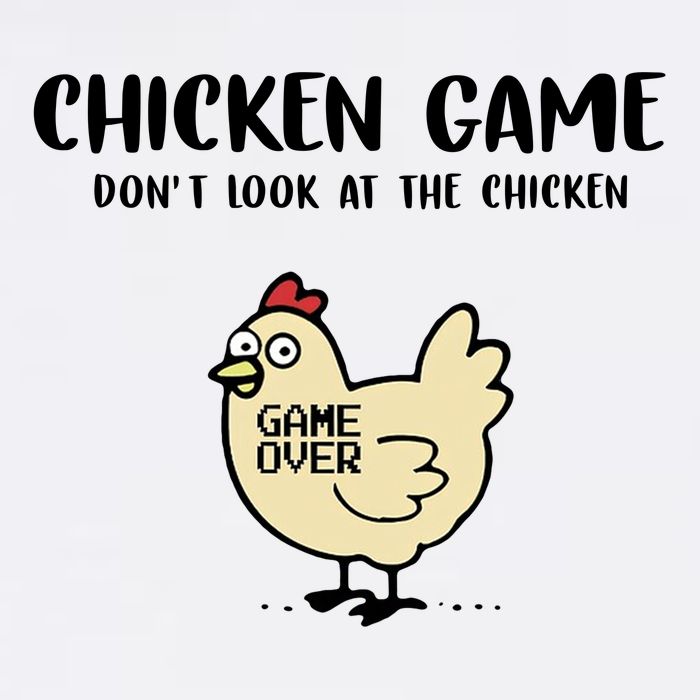 Chicken Game Dont Look At The Chicken Funny Apron