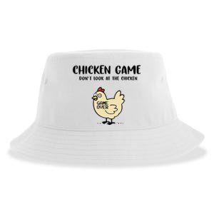 Chicken Game Dont Look At The Chicken Funny Sustainable Bucket Hat