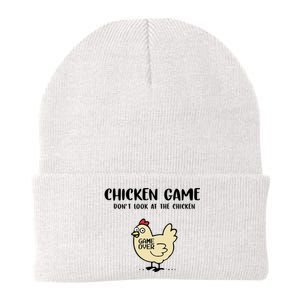 Chicken Game Dont Look At The Chicken Funny Knit Cap Winter Beanie